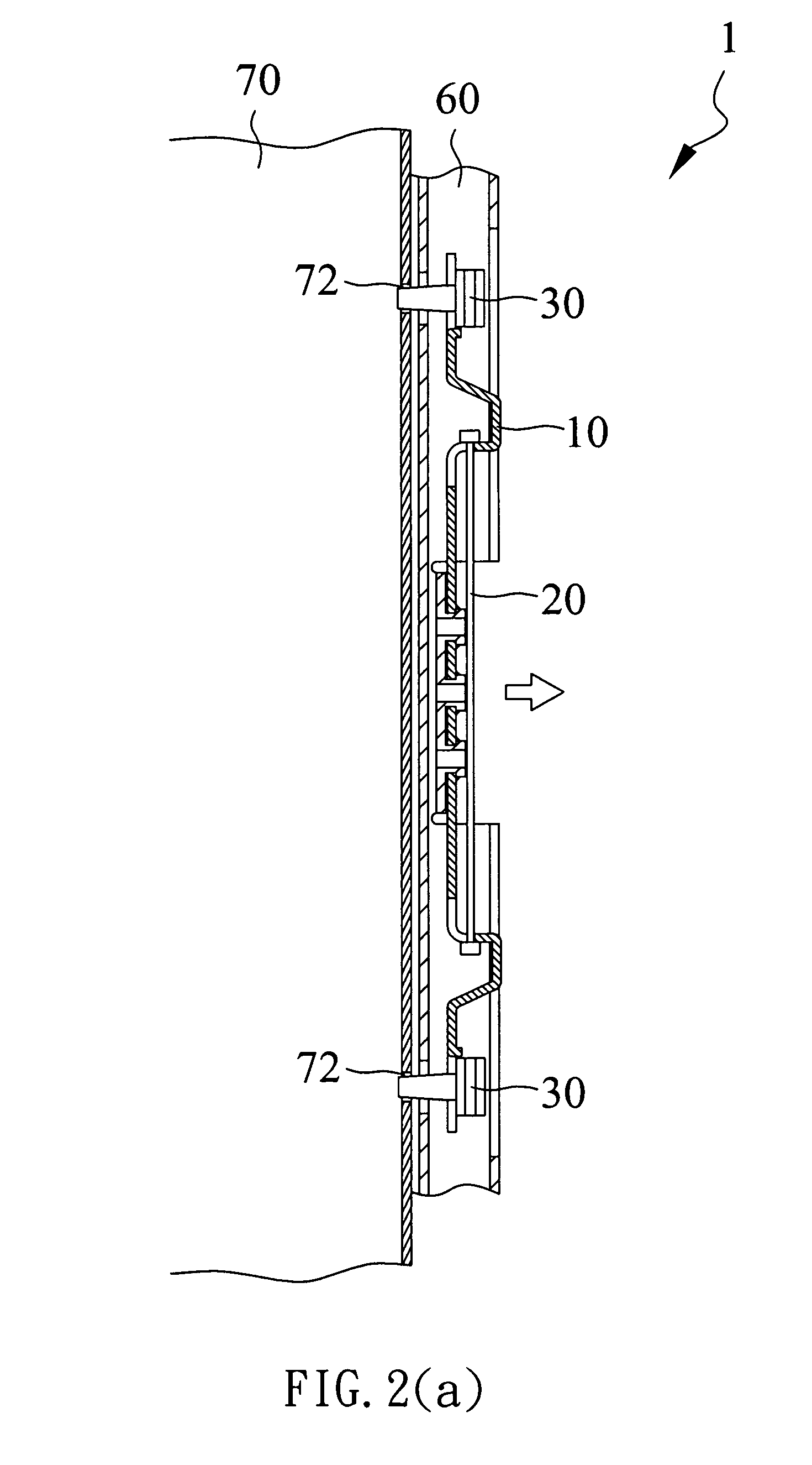 Quick-releasing structure for fastening a hard disk, and hard disk carrier and computer system using the same