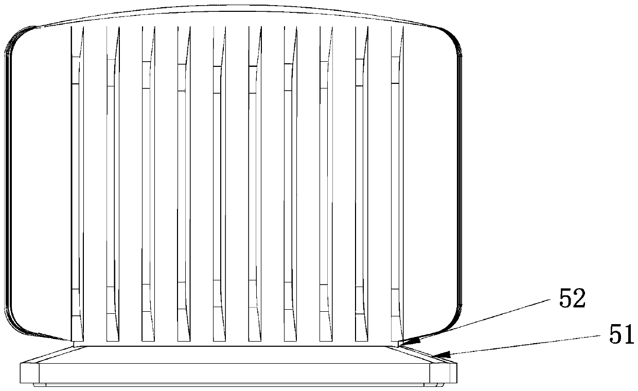 A wrapped heat sink and an inductance efficient heat dissipation structure