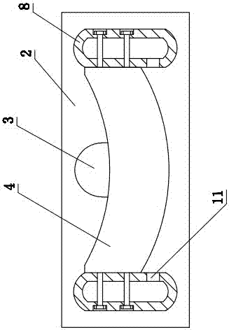 Hollowed-out high-power LED street lamp