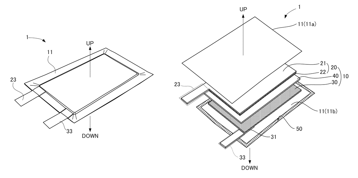 Laminated lithium primary battery