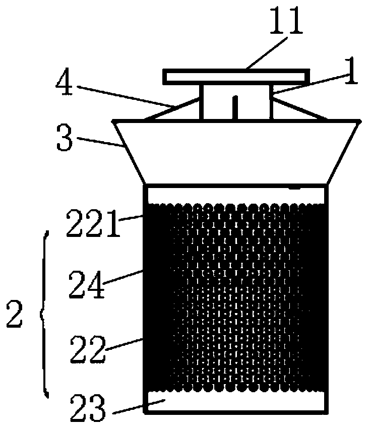 Water inlet silencing device