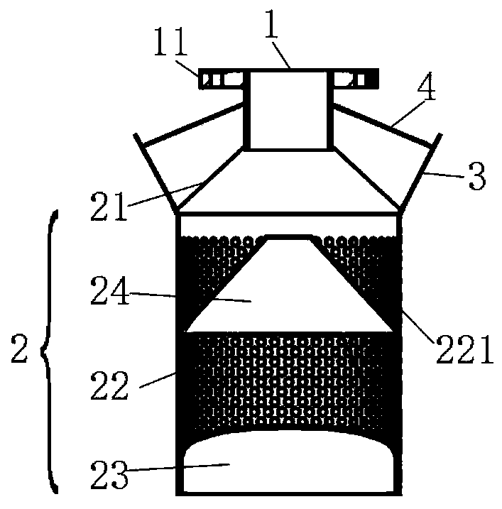 Water inlet silencing device