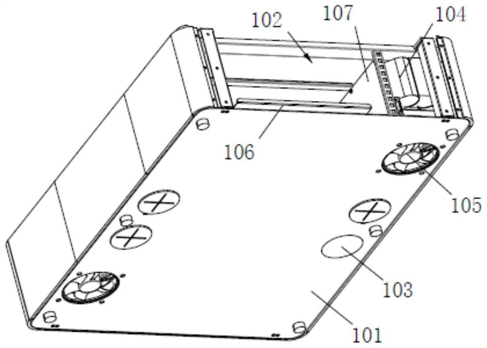 Base structure and teacher's desk with same