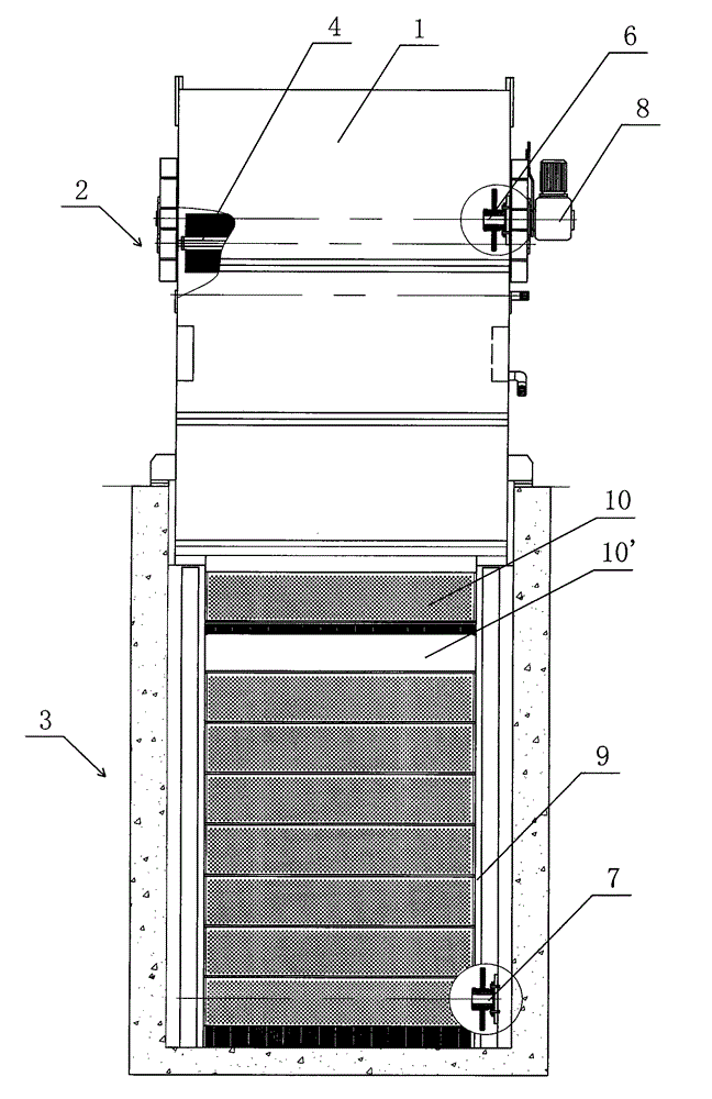 Trash cleaning device for grating of plane sieve plate