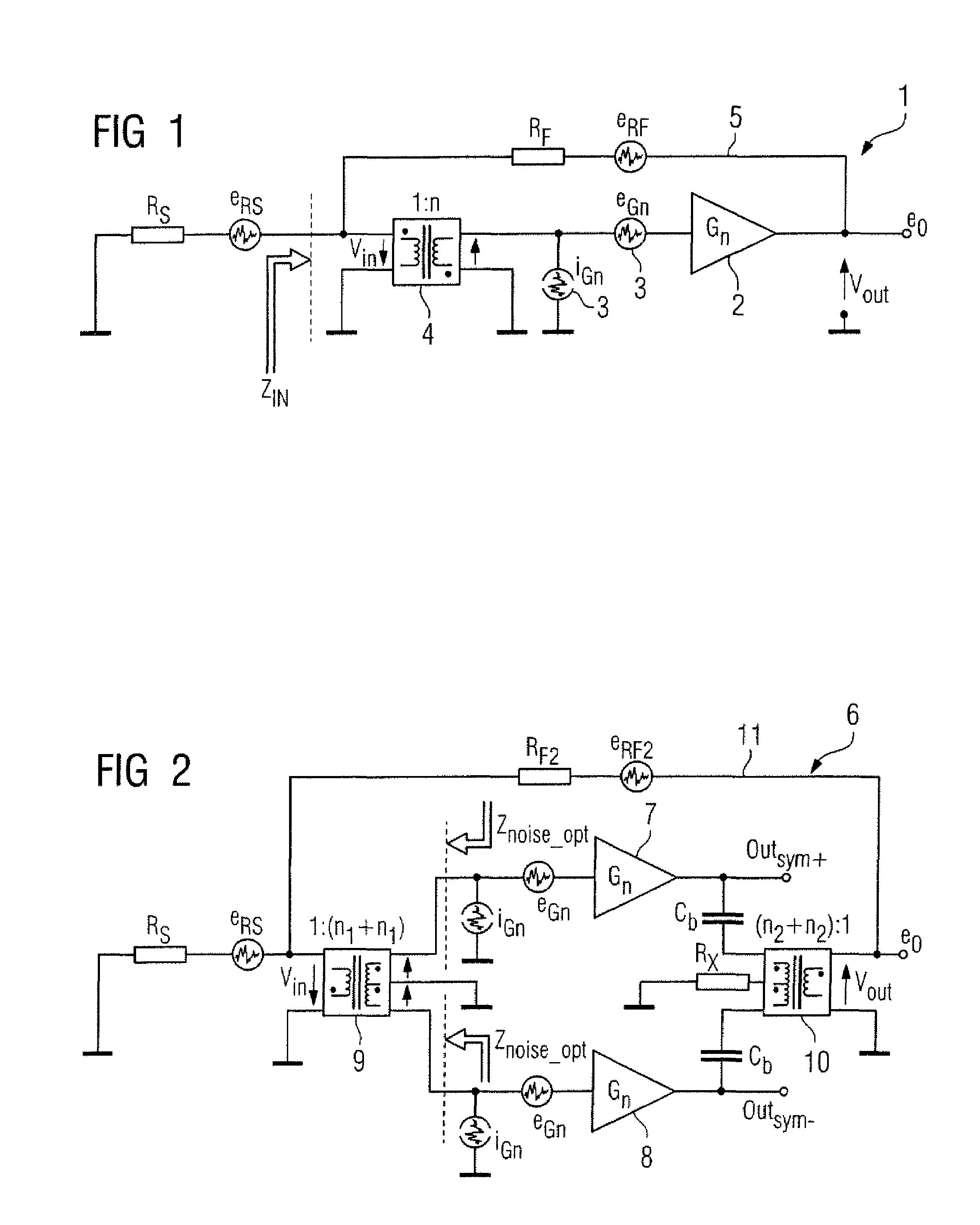 Amplifier device including an operational amplifier, transformer and feedback loop