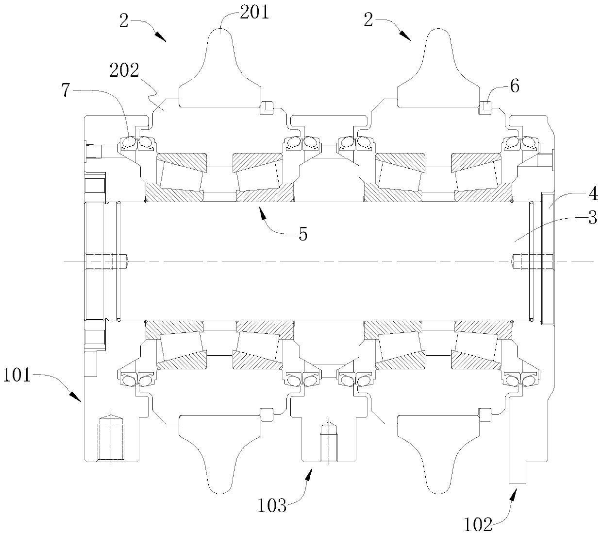 TBM dual-blade center hobbing cutter and tool