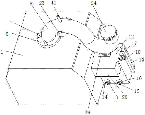 Environment-friendly filter shell device for processing frying pan foods