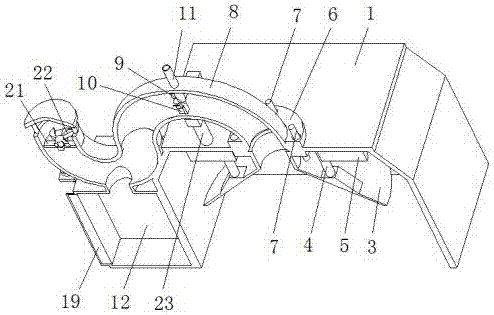 Environment-friendly filter shell device for processing frying pan foods