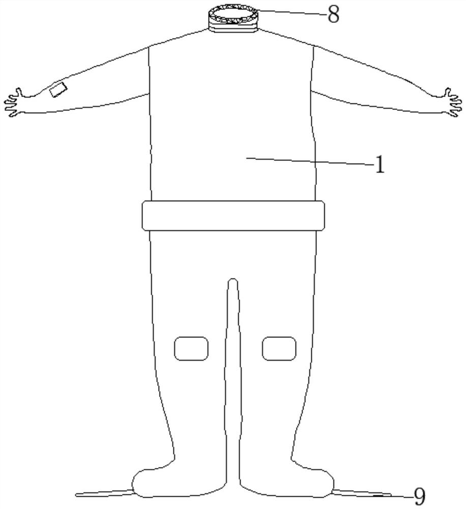 Intelligent warm-keeping diving suit convenient to carry