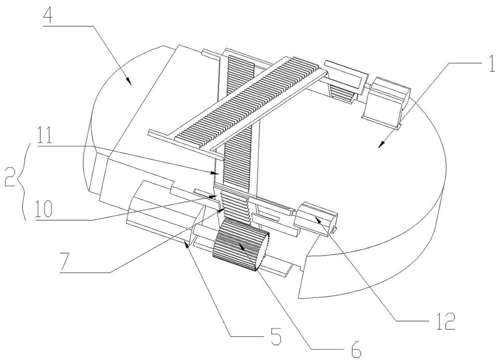 Floor sweeping robot with stair climbing function