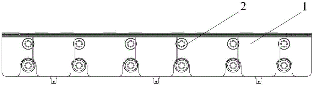 Composite busbar and three-phase inverter circuit