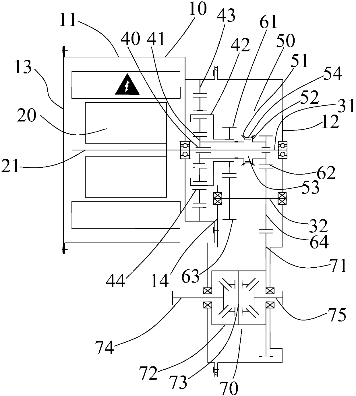 Electrical bridge driving system and vehicle