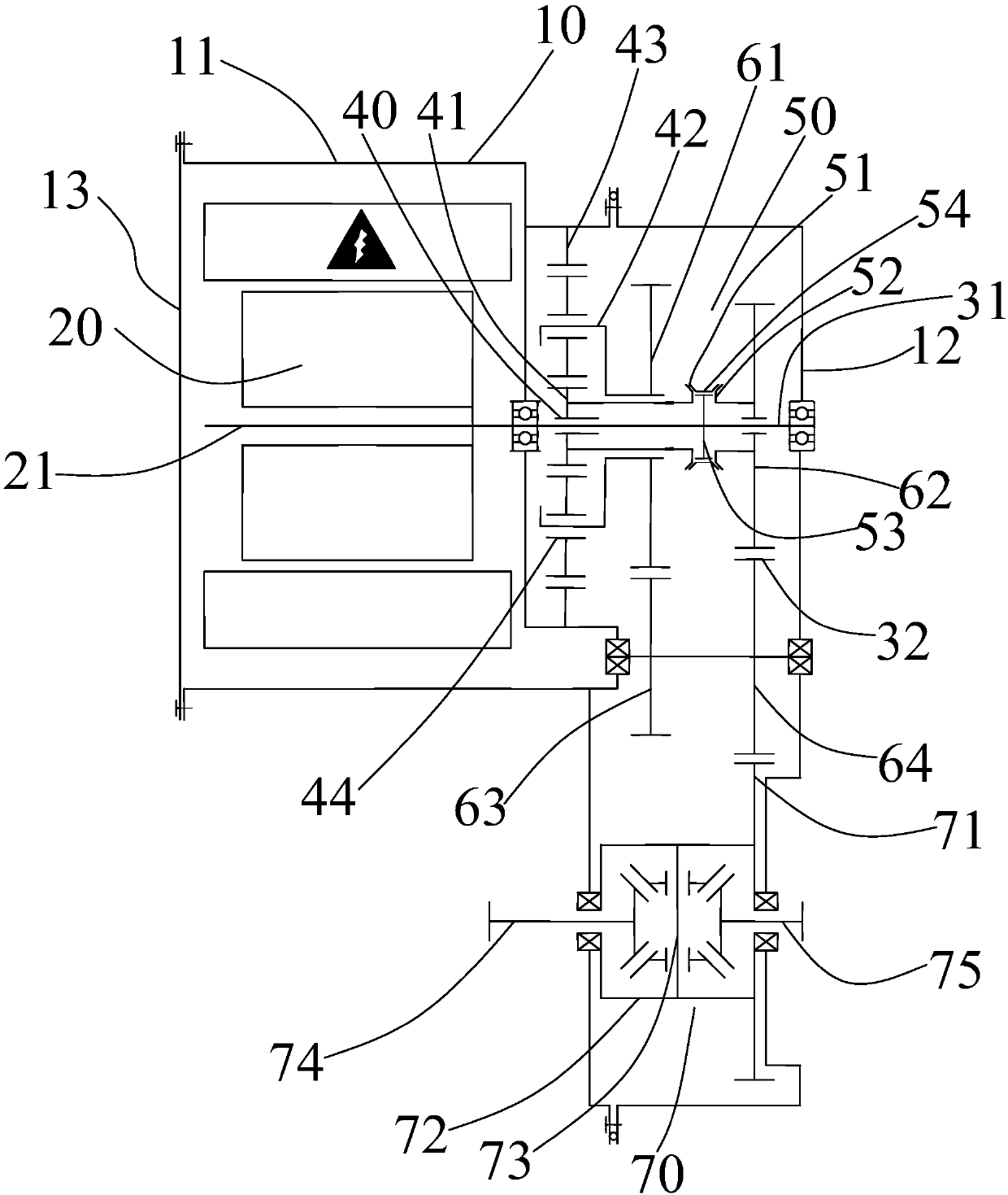Electrical bridge driving system and vehicle