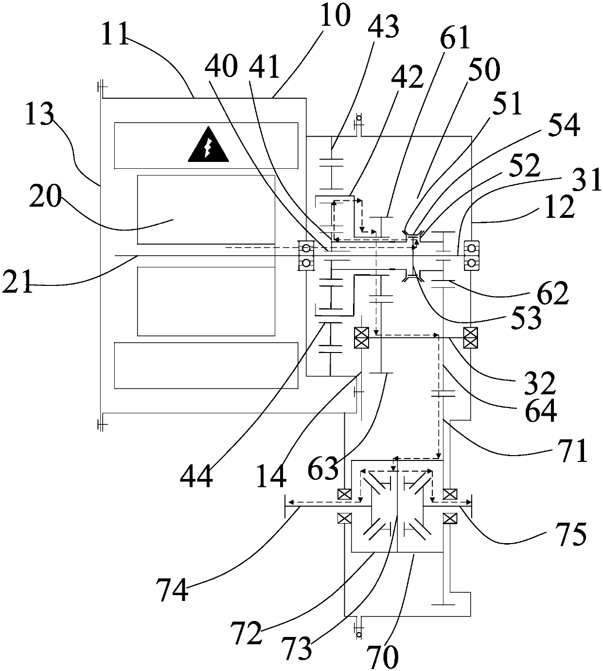 Electrical bridge driving system and vehicle