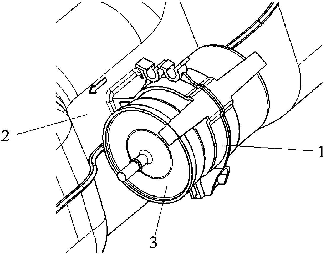 Fixed support of fuel filter and automobile