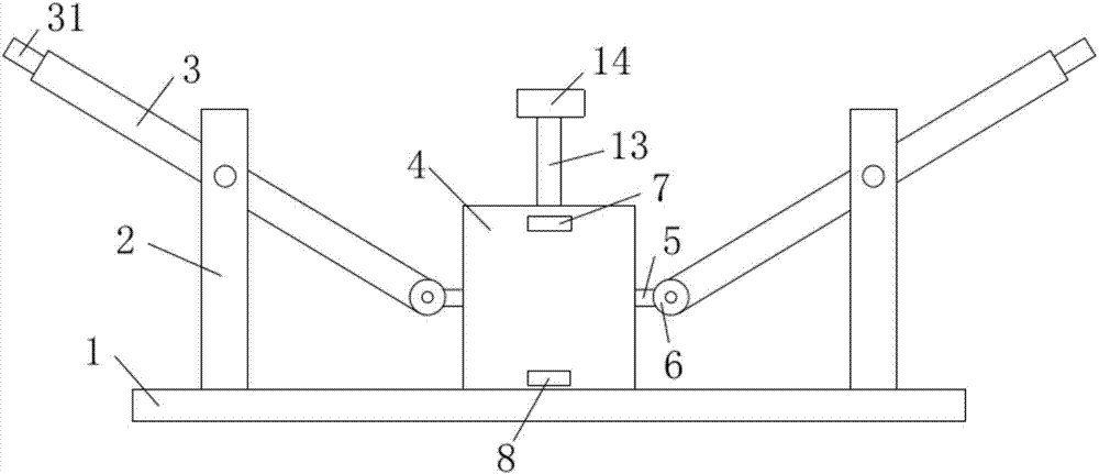 Acid liquor recycling device and cleaning machine body of graphite boat cleaning machine