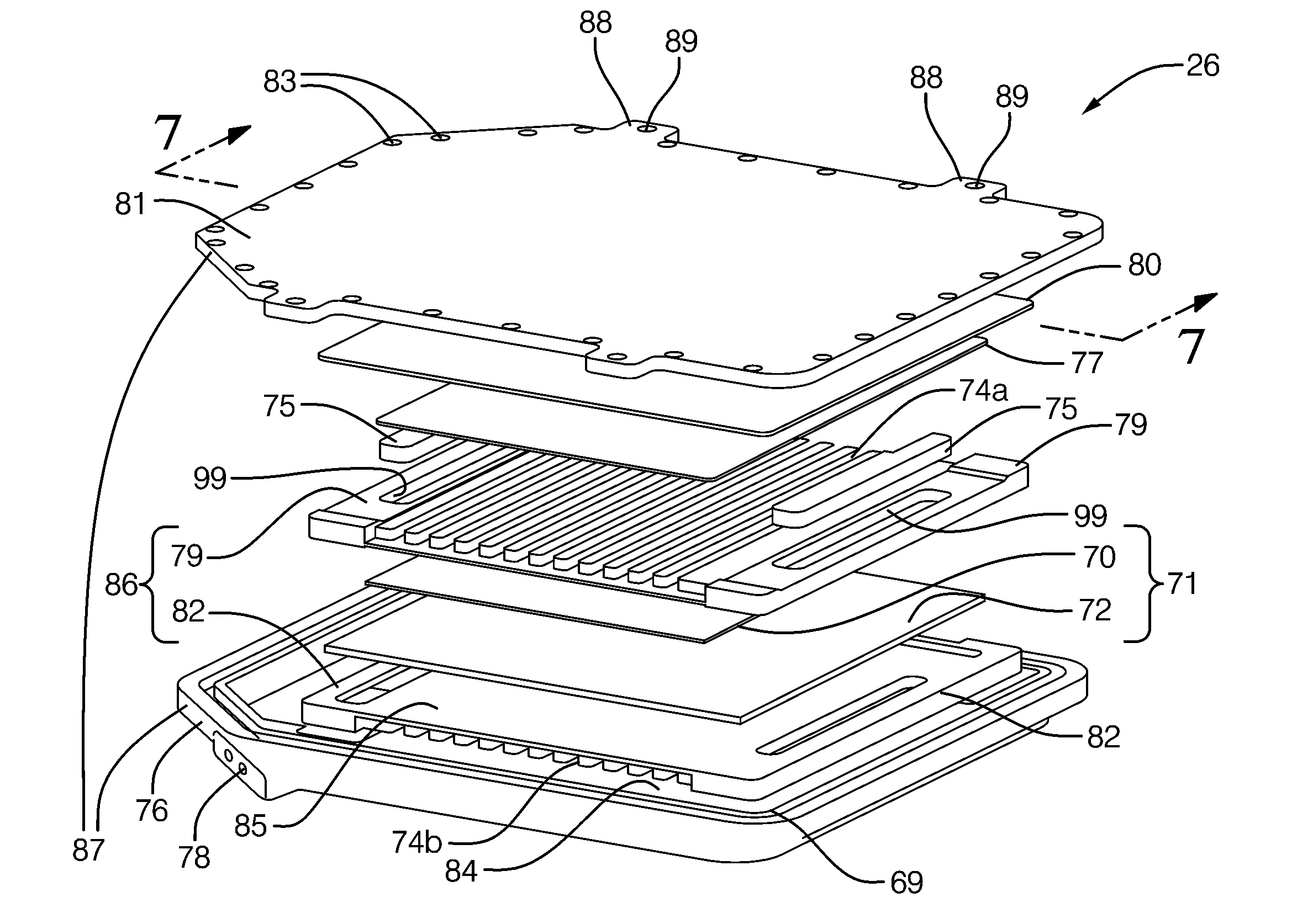 Coil apparatus having coil arrangement that includes a ferrite layer and a thermally-conductive silicone layer