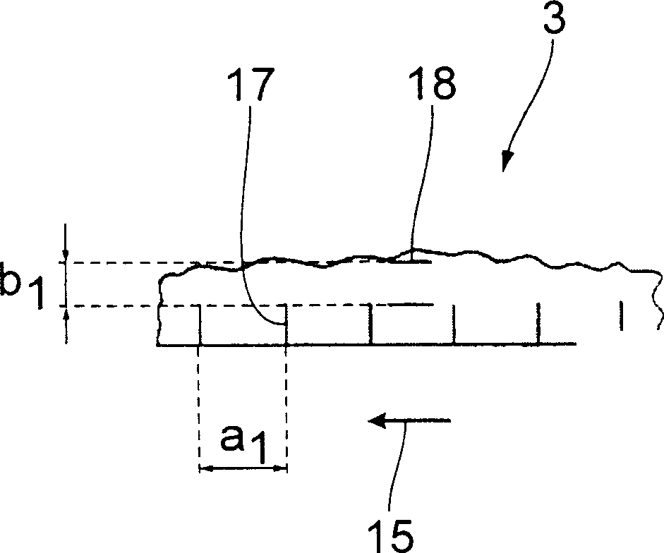 Corrughted paper board processing machine and method for producing corrugated paper board