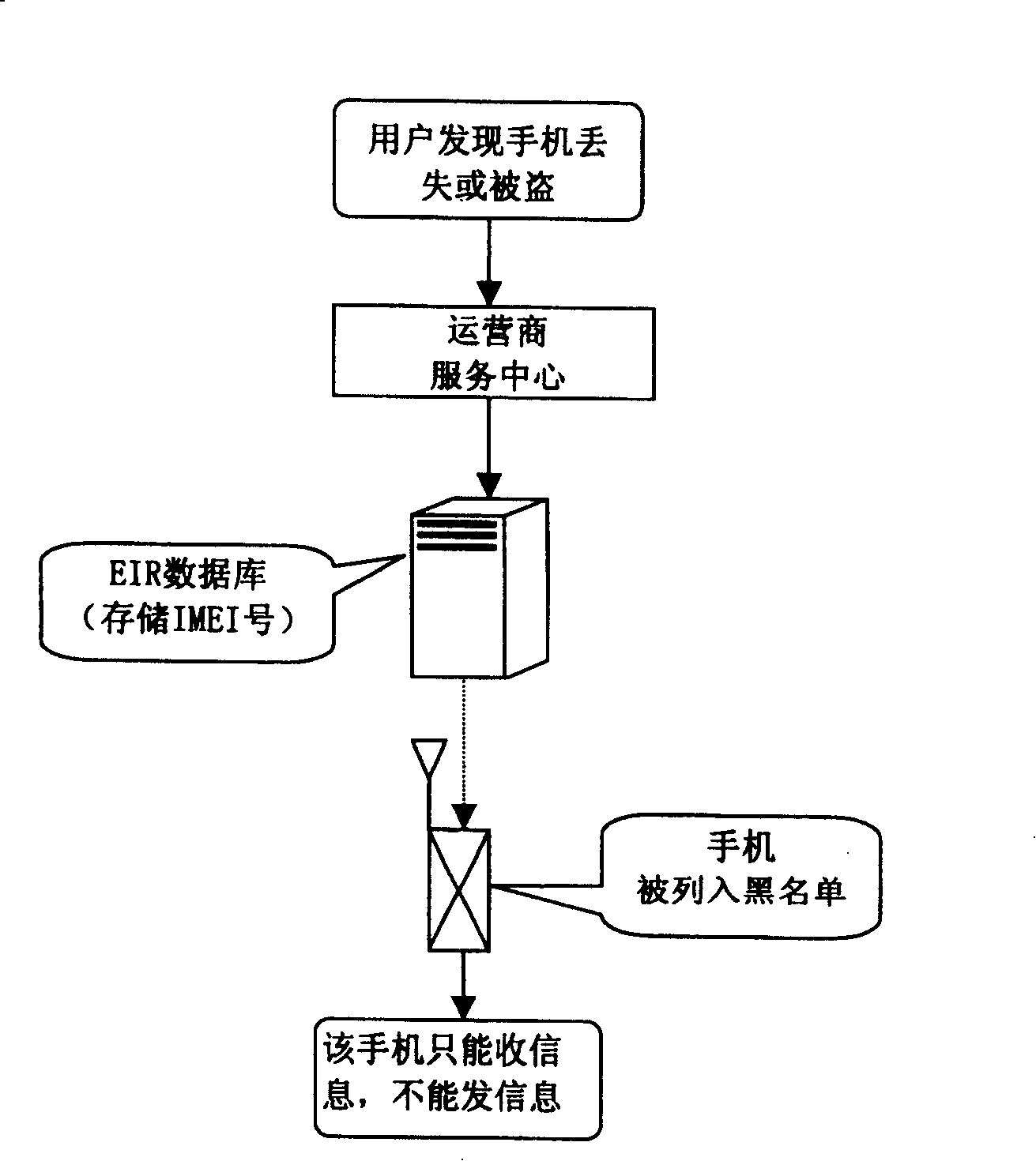Protection method and system for preventing fraudulent use of mobile terminal