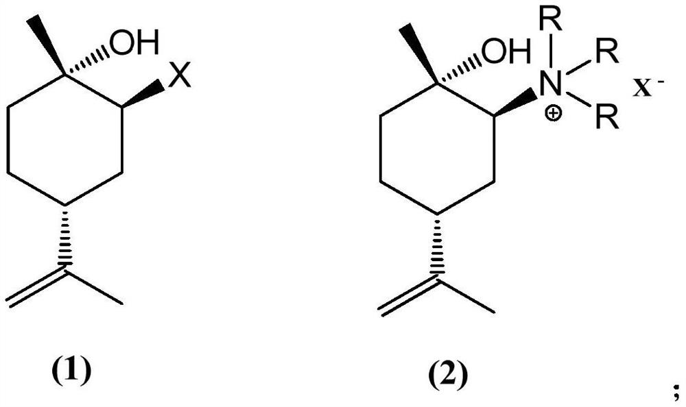 Preparation method of (1S, 4R)-1-methyl-4-(1-methylvinyl)-2-cyclohexene-1-ol