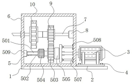 Variable-speed motor with damping structure and convenient for automatic torque adjustment