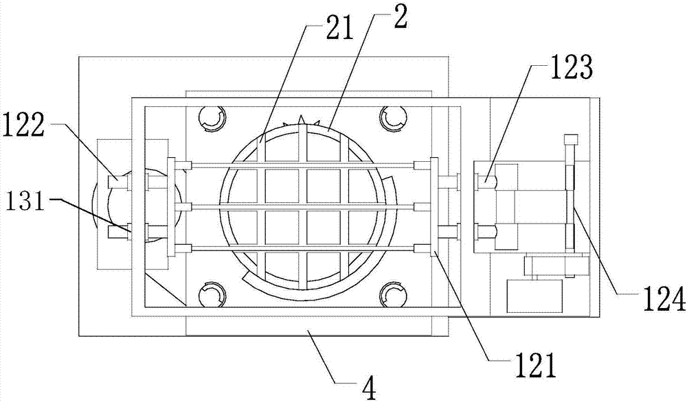 Agricultural firewood chopping device