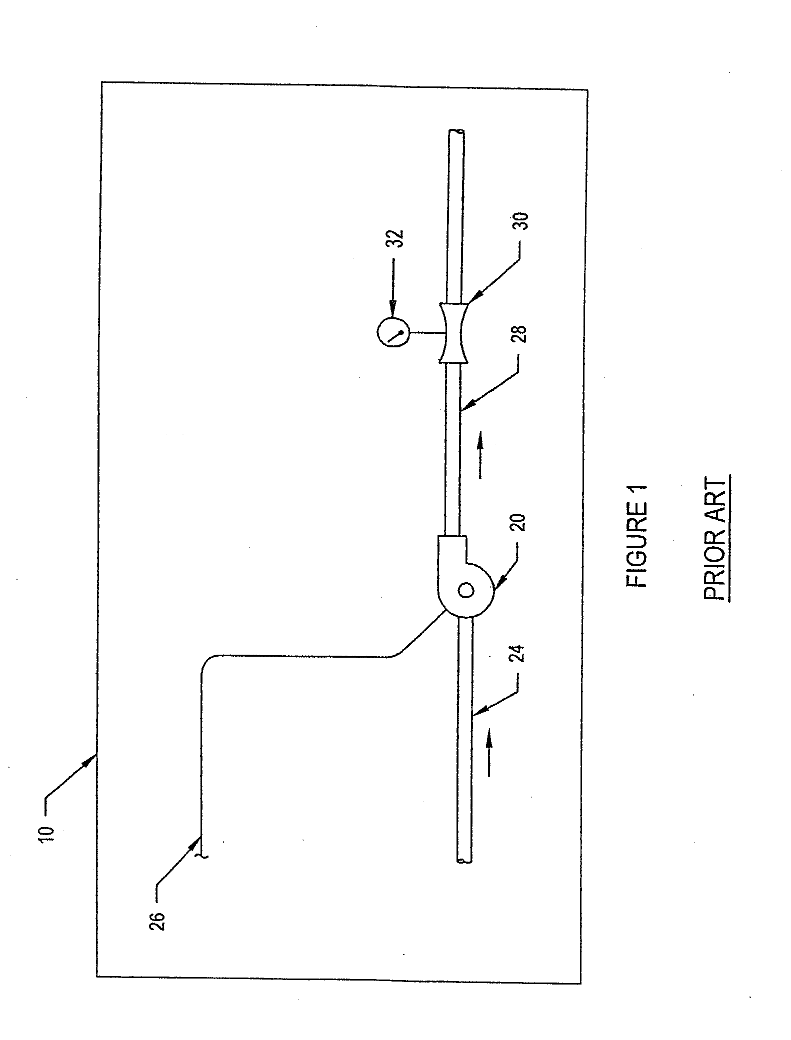 On-line pump efficiency determining system and related method for determining pump efficiency