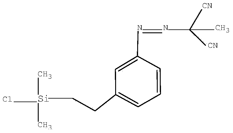 Functionalized azo initiator for free radical polymerization as well as preparation and application methods thereof