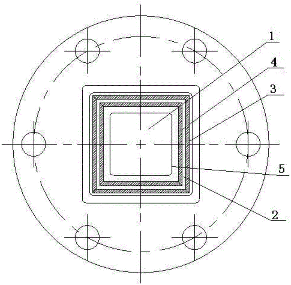 Packaging method suitable for outer space detector beryllium window