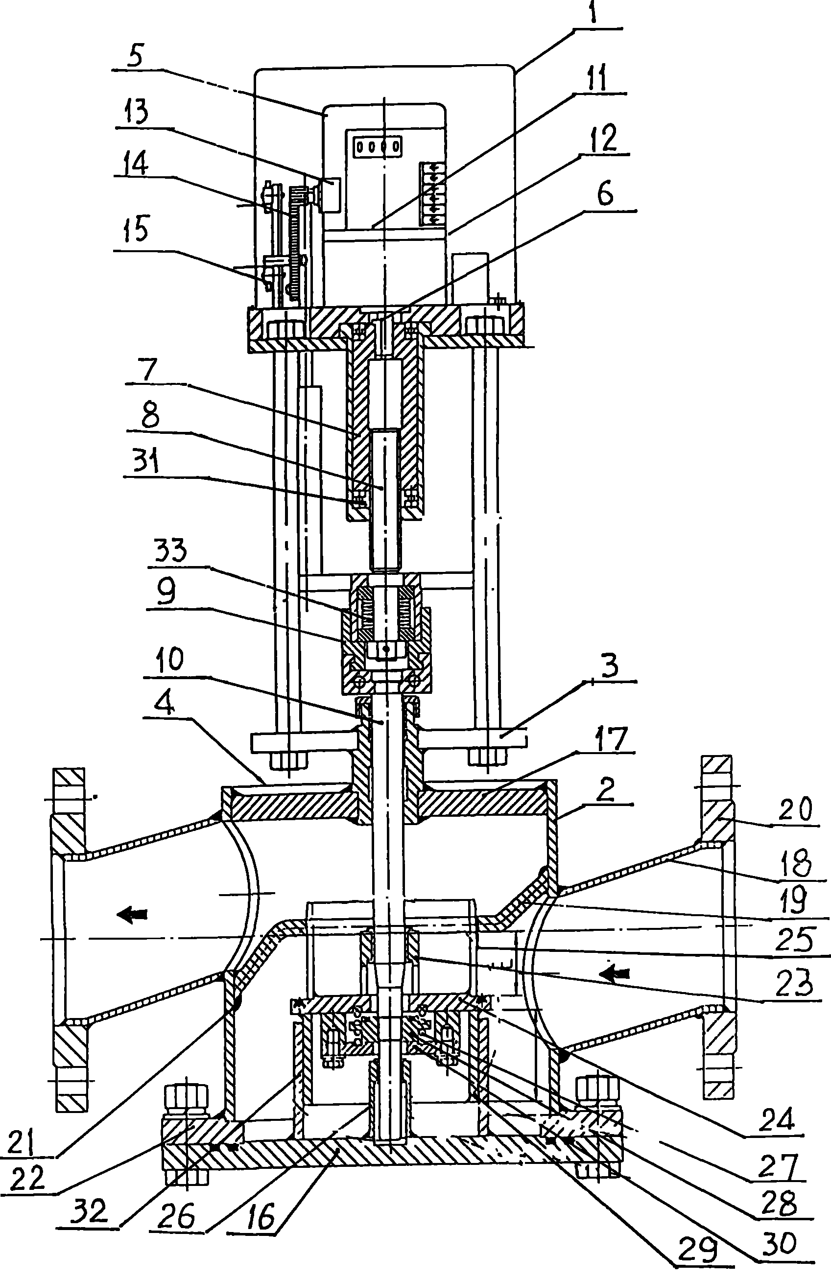 Cut-off type power-off reset electric valve