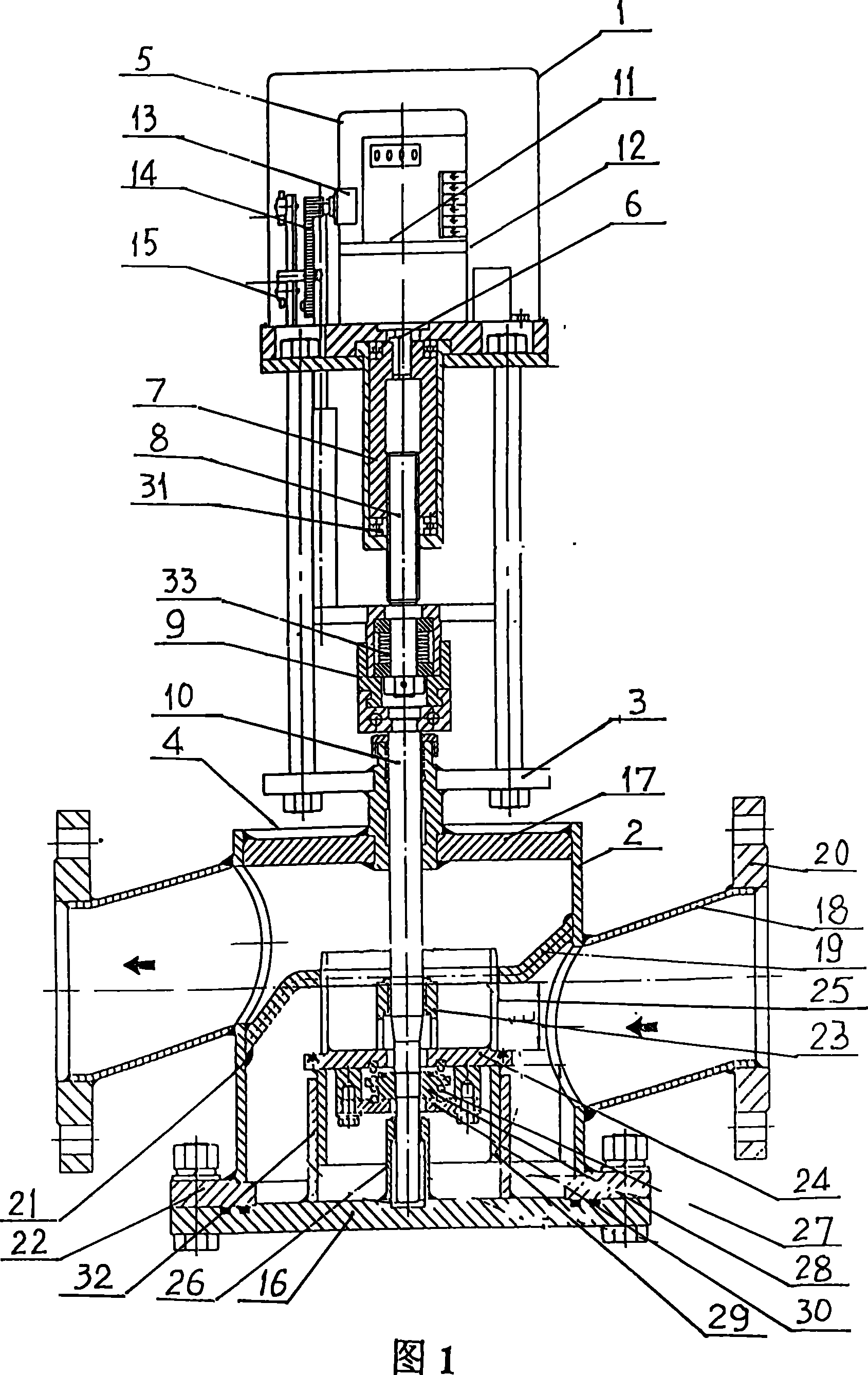 Cut-off type power-off reset electric valve