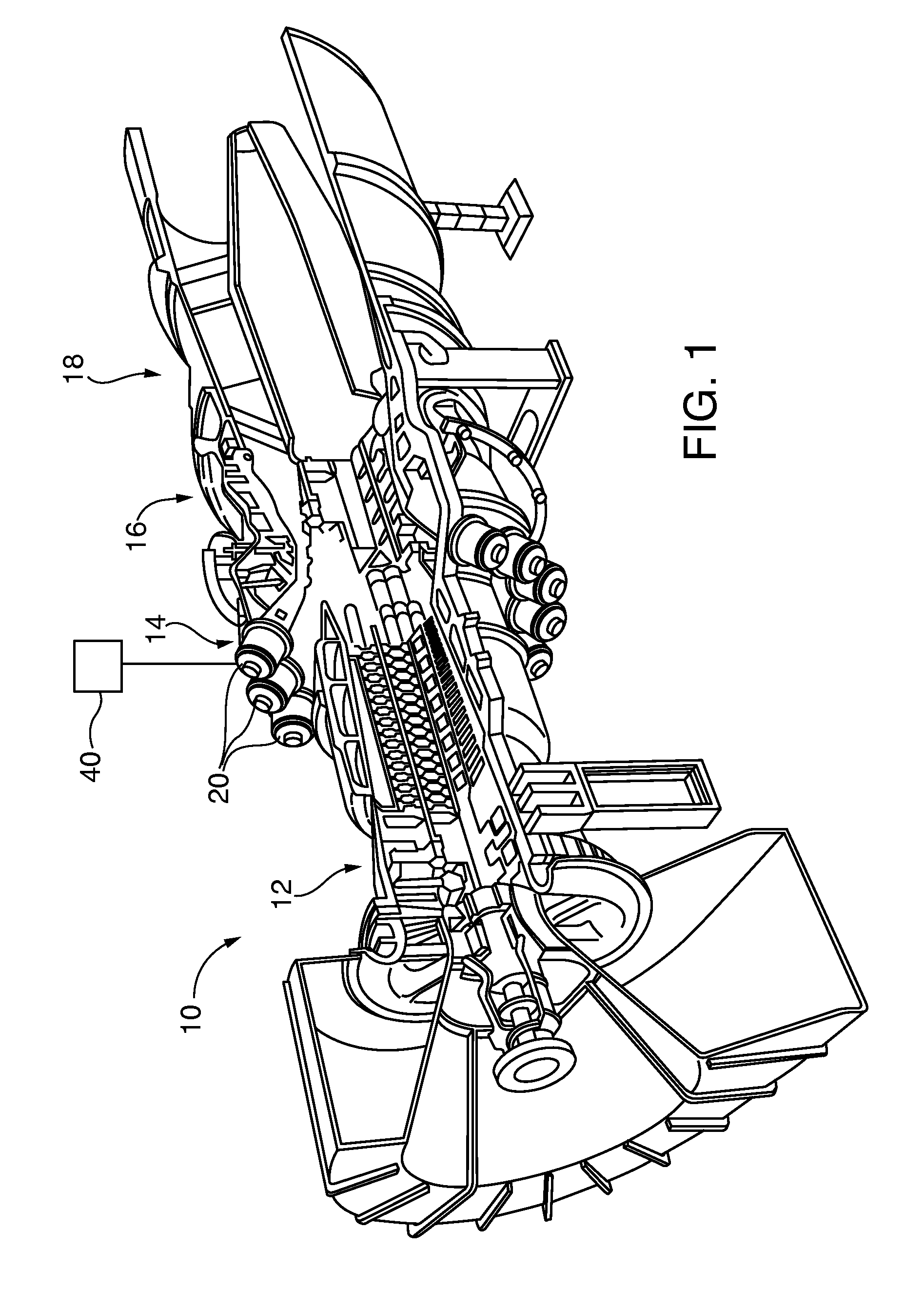 Active measurement of gas flow velocity or simultaneous measurement of velocity and temperature, including in gas turbine combustors