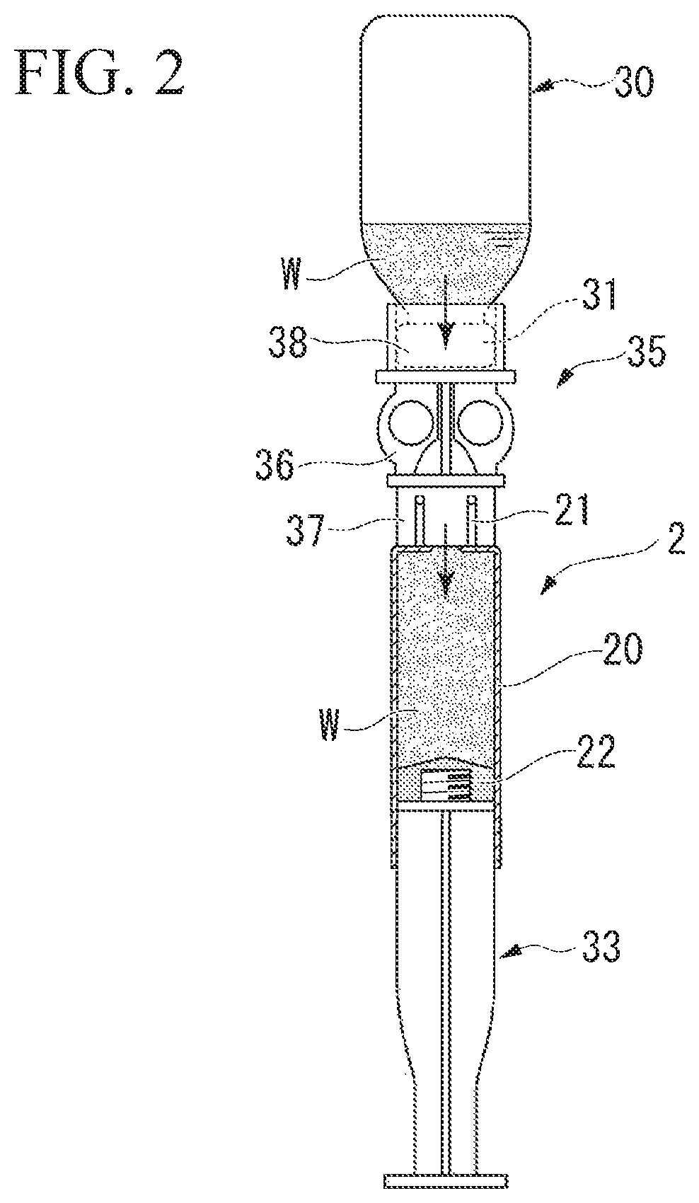 Feeding device and portable dispensing device