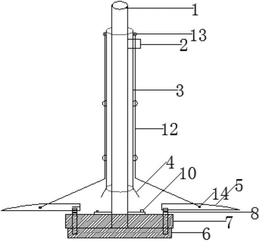 Vane type multipoint displacement meter anchor head
