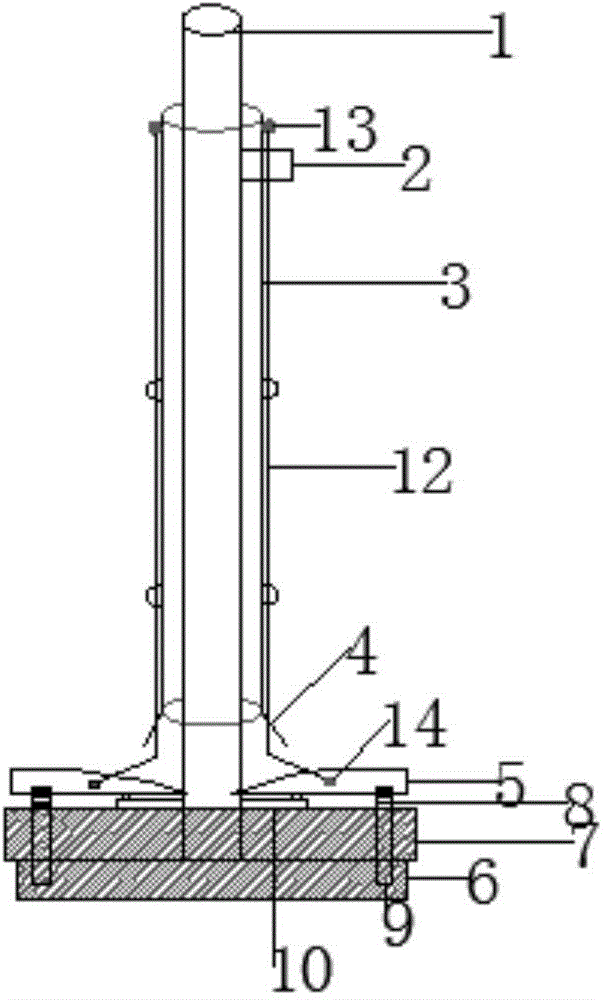 Vane type multipoint displacement meter anchor head
