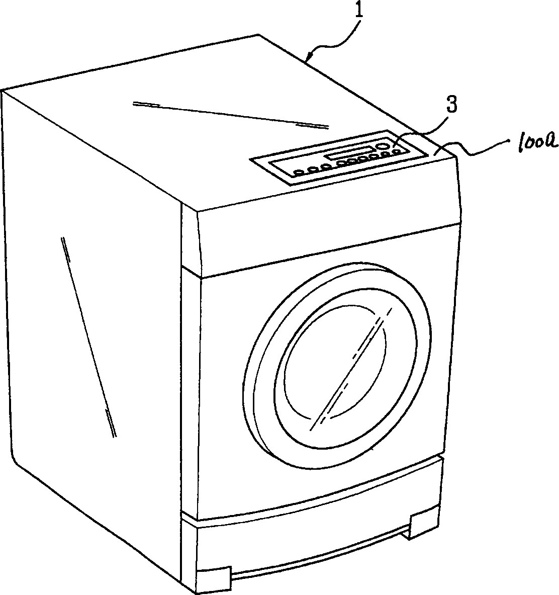 Control panel capable of adjusting inclined angle for drum washing machine