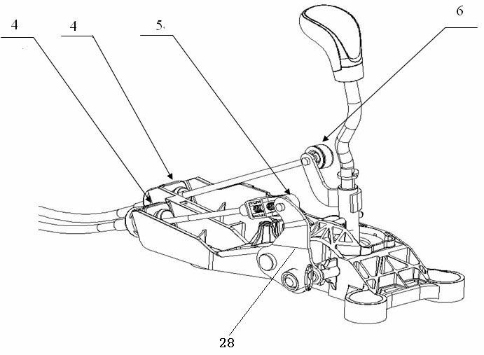 Device and method for assembling six-speed manual gear-changing control system