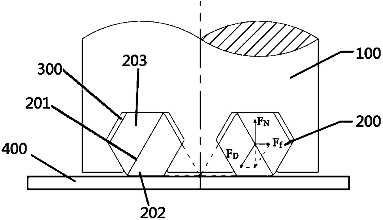 Symmetrical cone rolling parts and symmetrical cone rolling devices