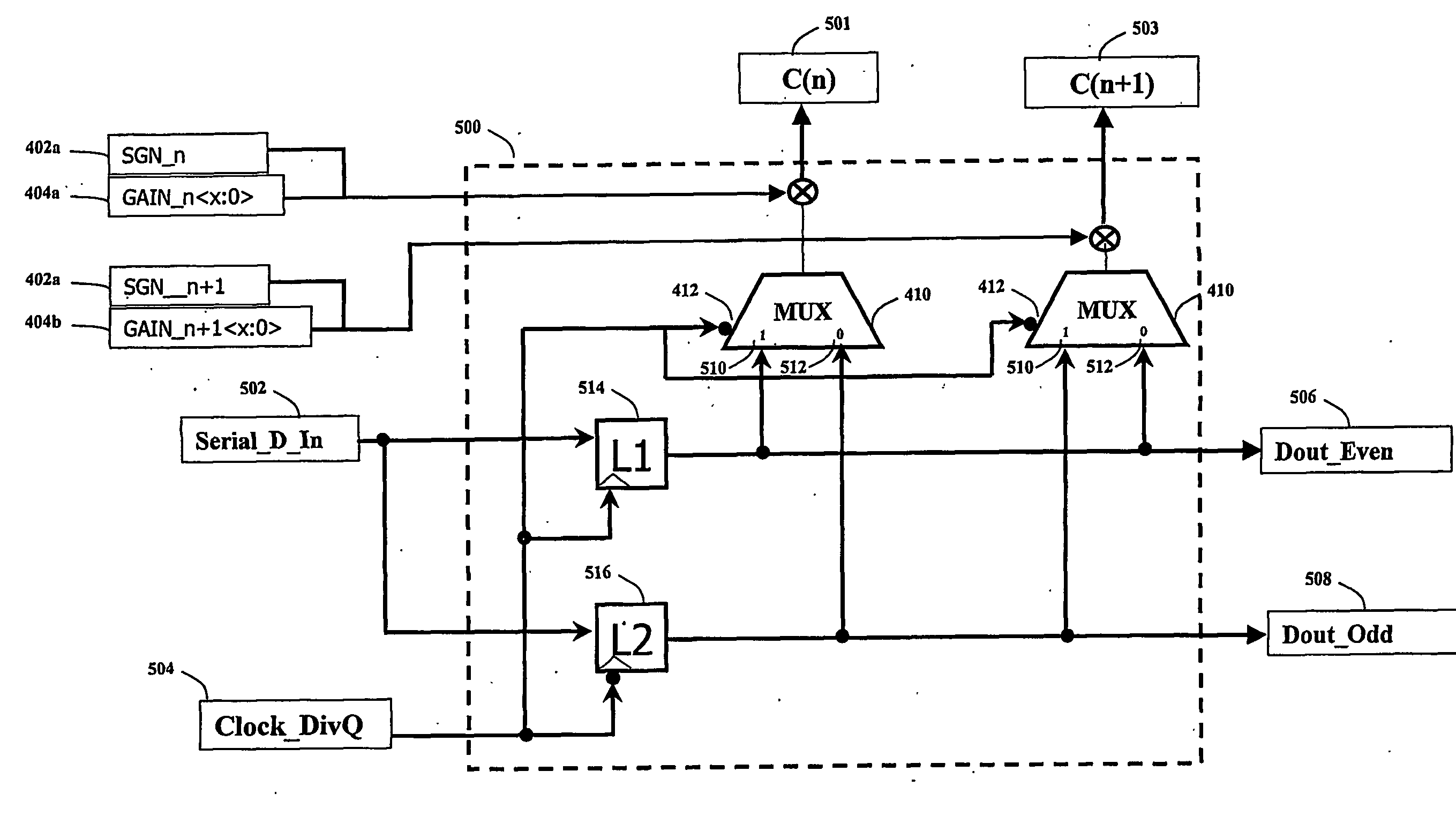 Operating frequency reduction for transversal fir filter