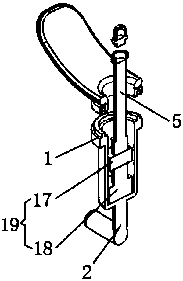 Vaginal secretion sampling device for gynecological clinic