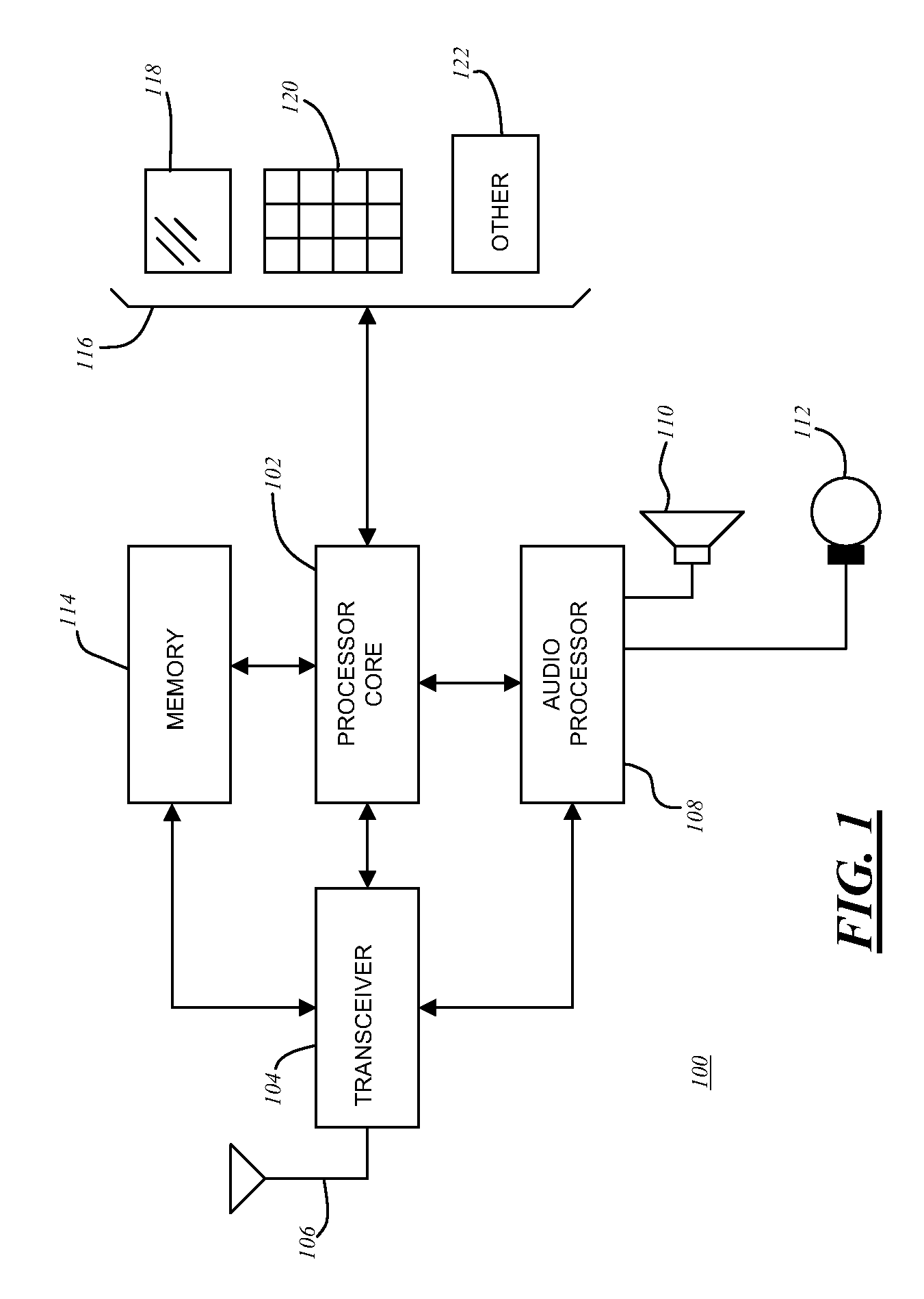 Method and apparatus for mixing priority and non-priority audio signals