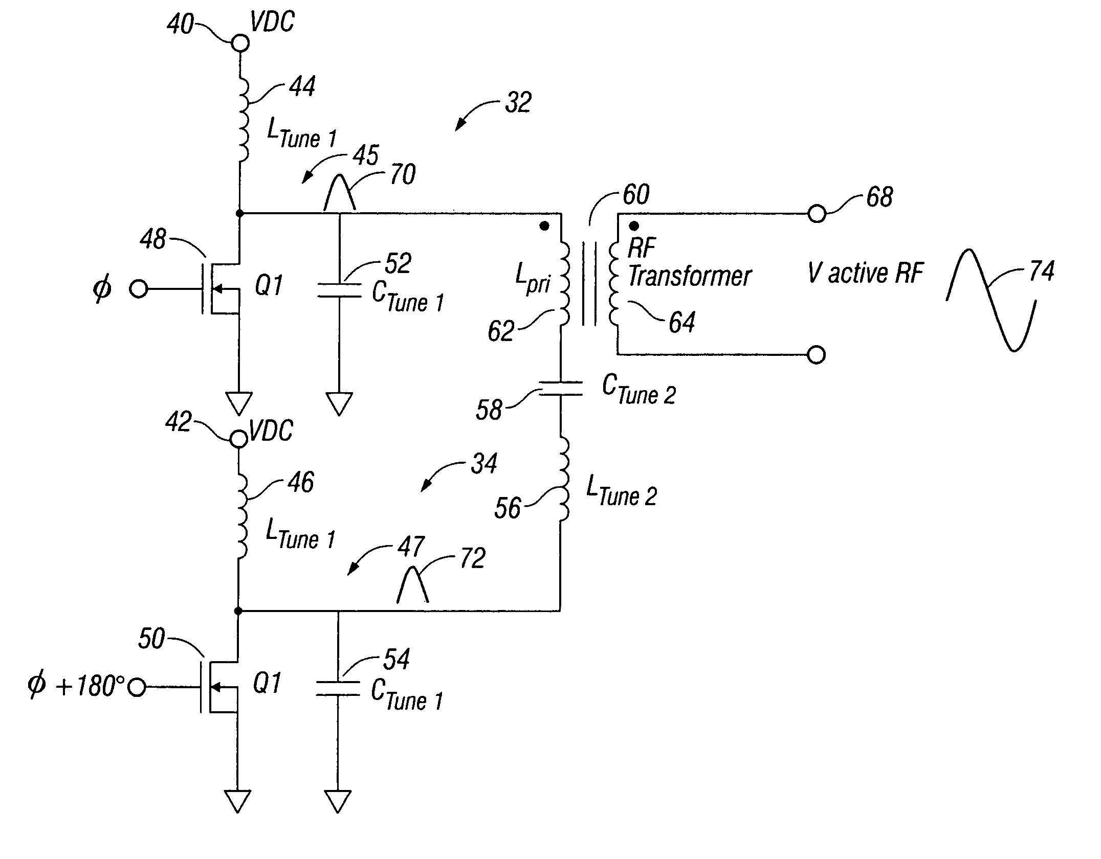 System and method for generating radio frequency energy
