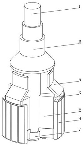 A metal door and window lock hole grinding device