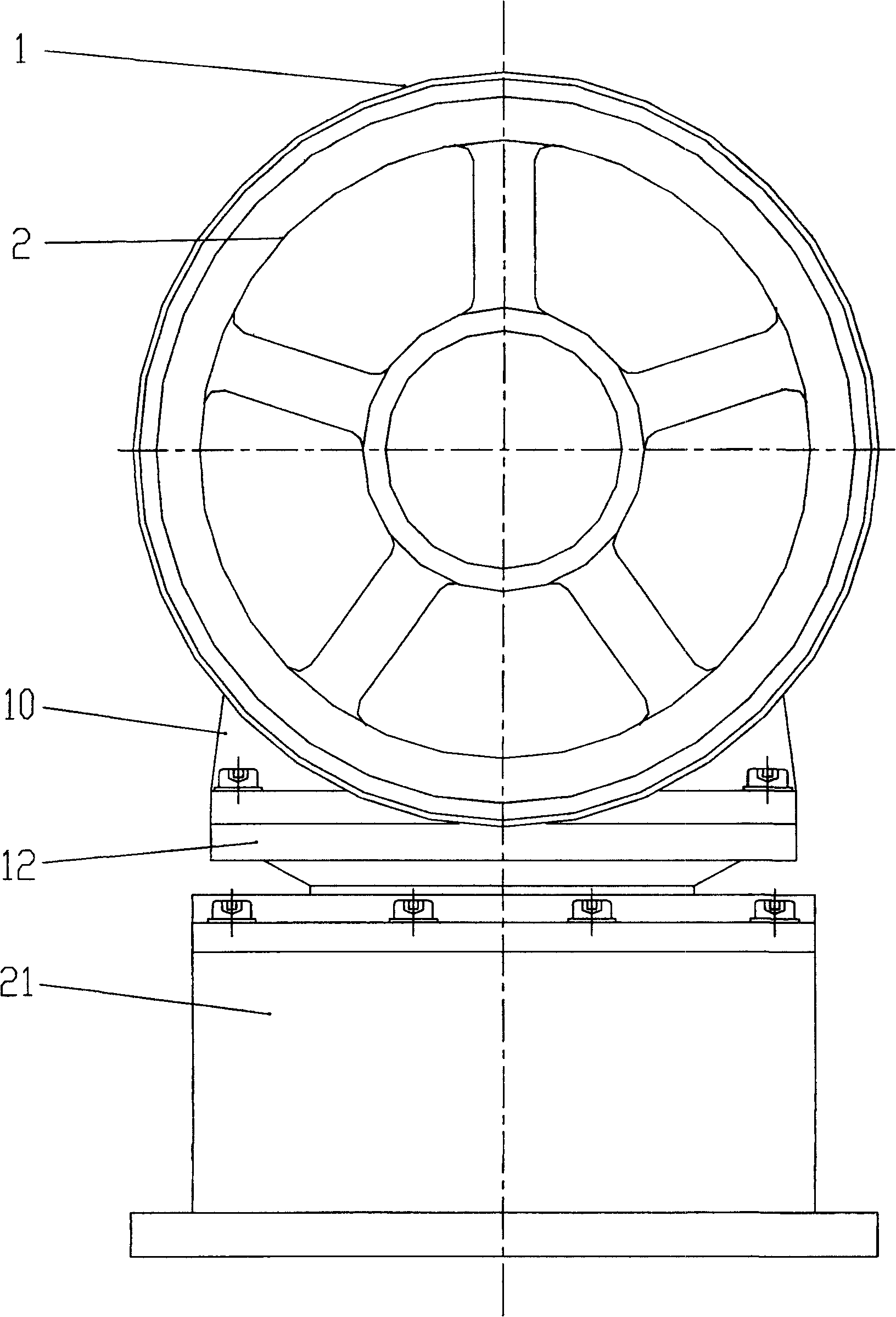 Completely non - contacting magnetic suspension control moment gyro of single framework