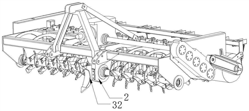 Double-shaft rotary tillage combined fertilizing and sowing planter