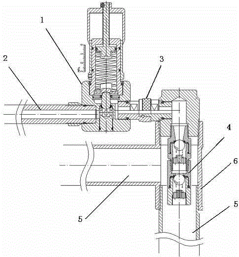 Gas-liquid separation-type casing gas recycling device