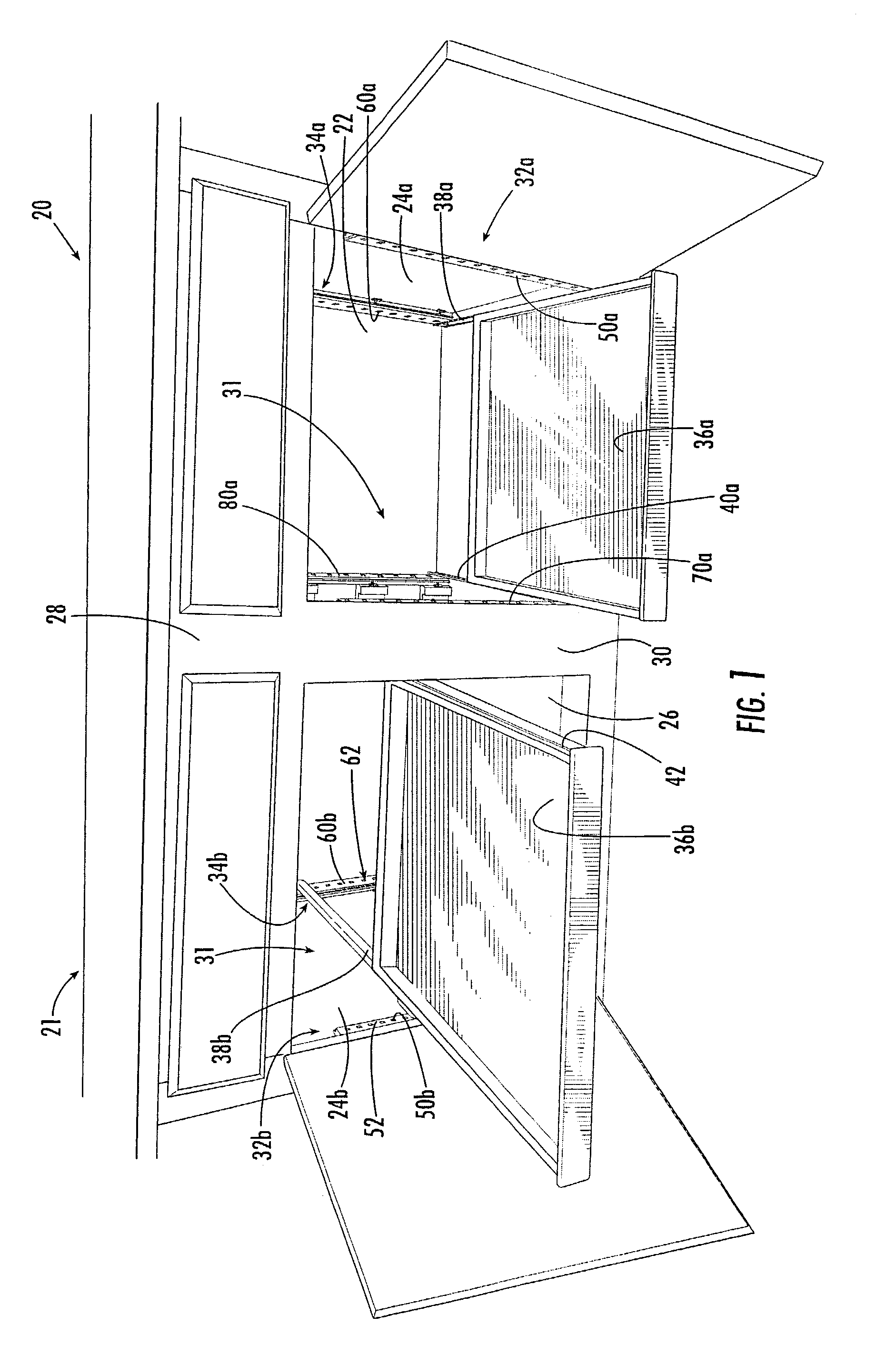 Rollout tray mounting system for cabinet