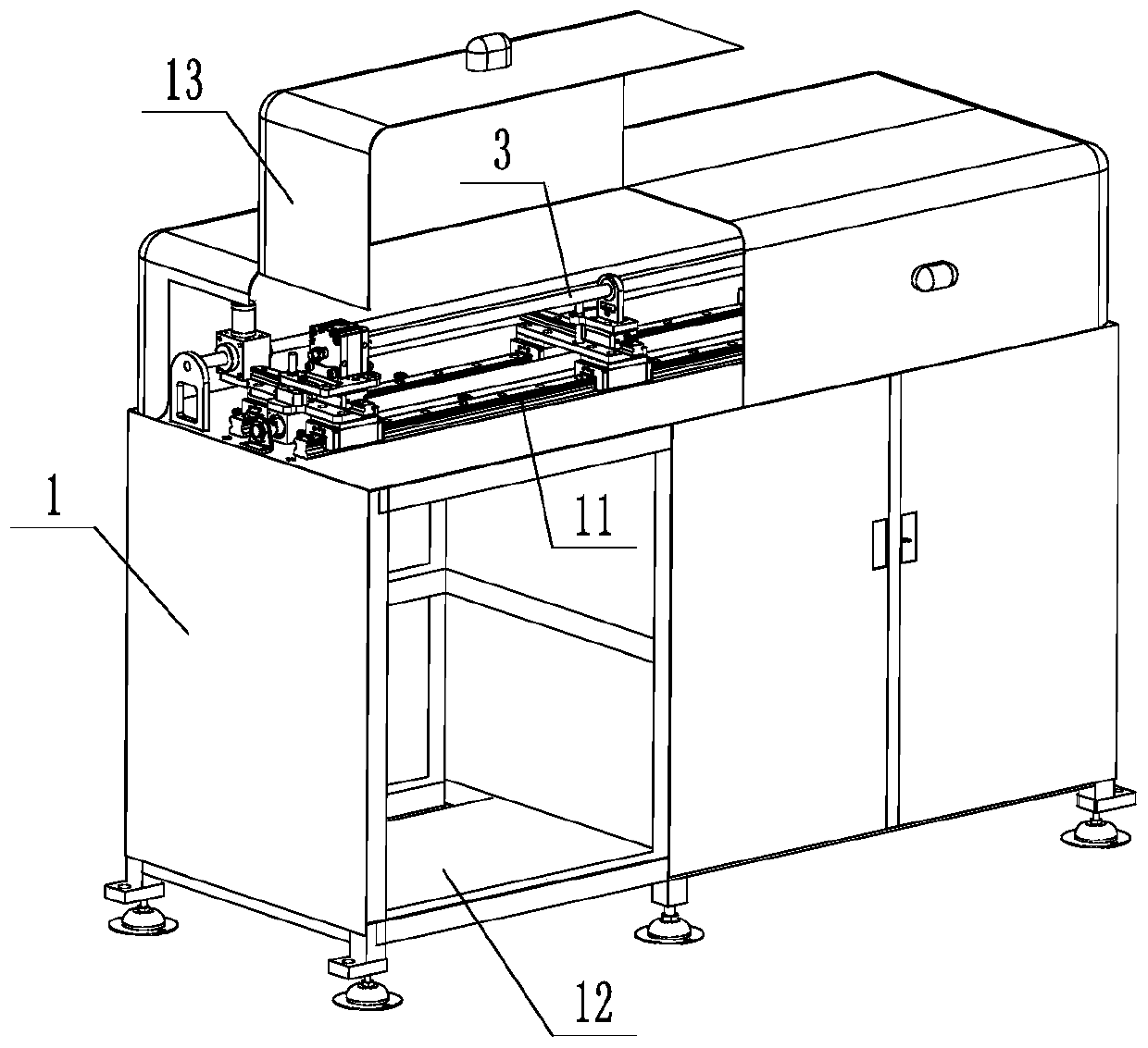 Rear positioning device for numerical control lathe