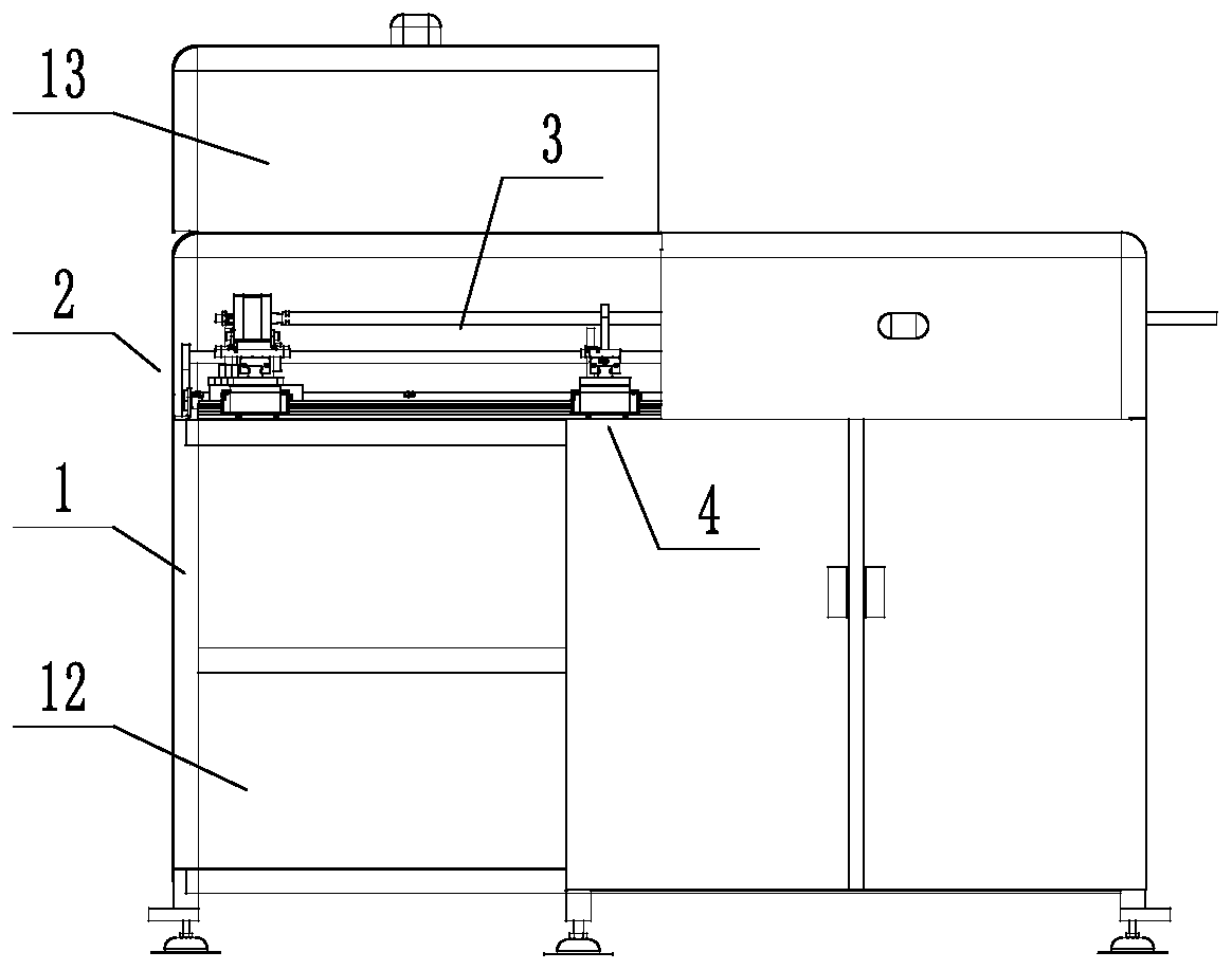 Rear positioning device for numerical control lathe