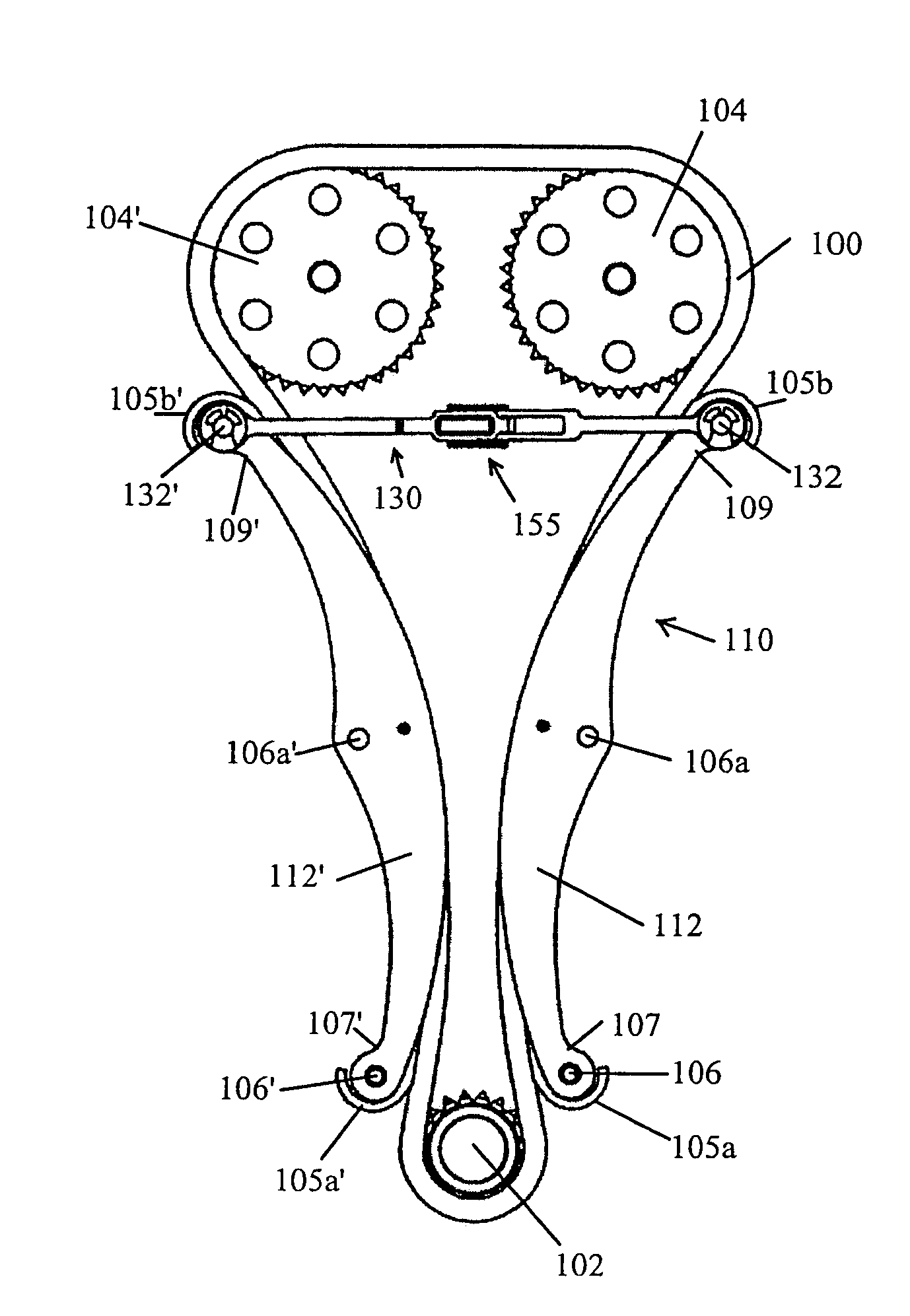 Mechanical strap tensioner for multi-strand tensioning